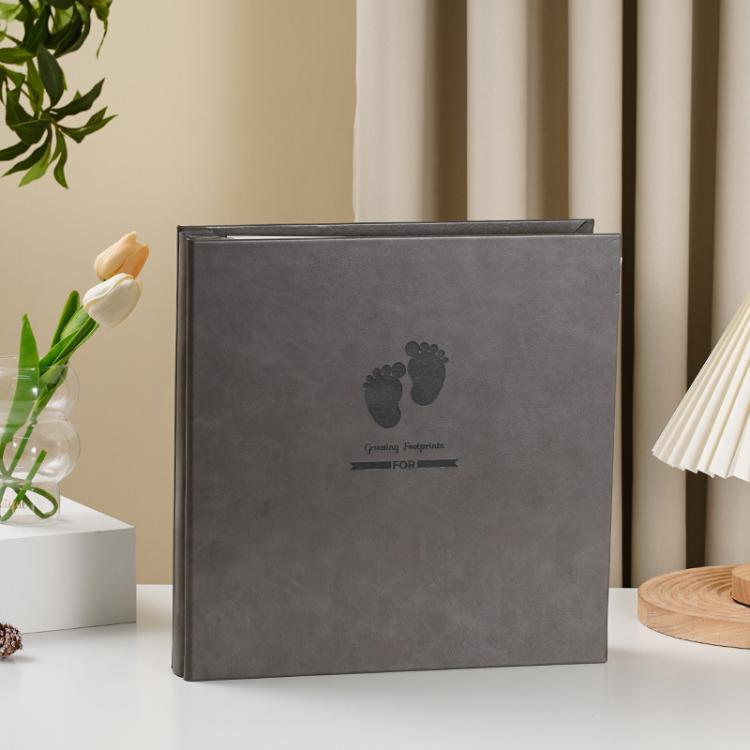 Leather Self-Adhesive Laminating Pocket Photo Album Studio Album DIY Large Capacity Records