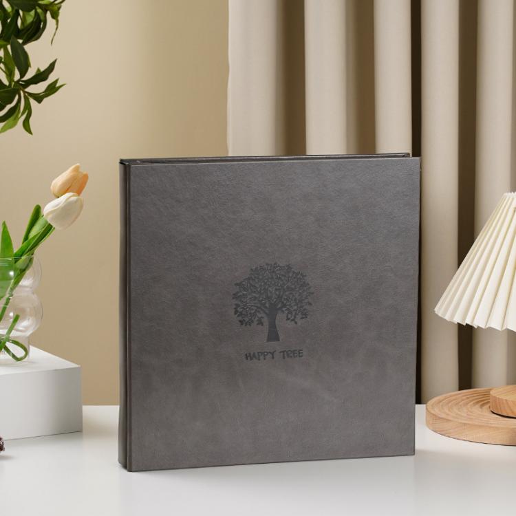 Leather Self-Adhesive Laminating Pocket Photo Album Studio Album DIY Large Capacity Records