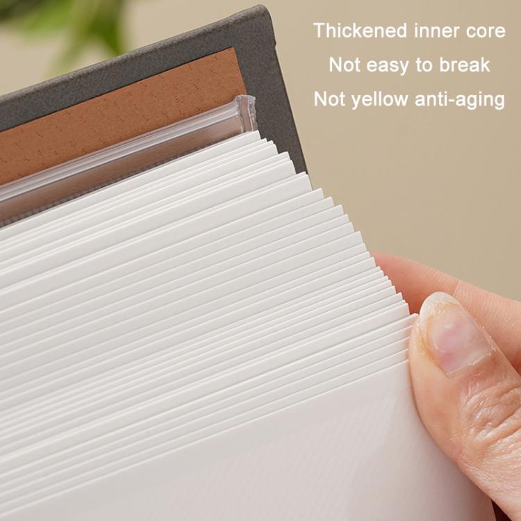 Leather Self-Adhesive Laminating Pocket Photo Album Studio Album DIY Large Capacity Records