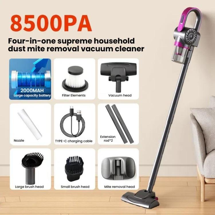 85000Pa Smart Handheld Vacuum Cleaner Cordless Dust Mite Removal UV Sterilizer Vacuum Cleaner