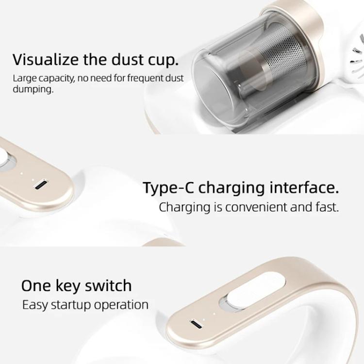 85000Pa Smart Handheld Vacuum Cleaner Cordless Dust Mite Removal UV Sterilizer Vacuum Cleaner