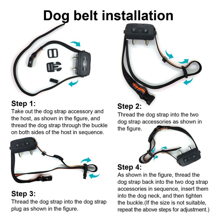 Anti-Barking Dog Collar Pet Remote Control Training Barking Control Device