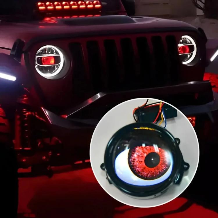3-Inch Car Motorcycle LED Demon Eye Light Modification