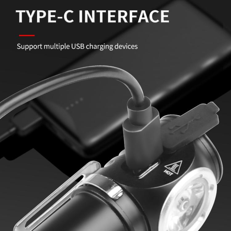 LED Flashlight Rechargeable Portable Multifunctional With Magnetic Headlight