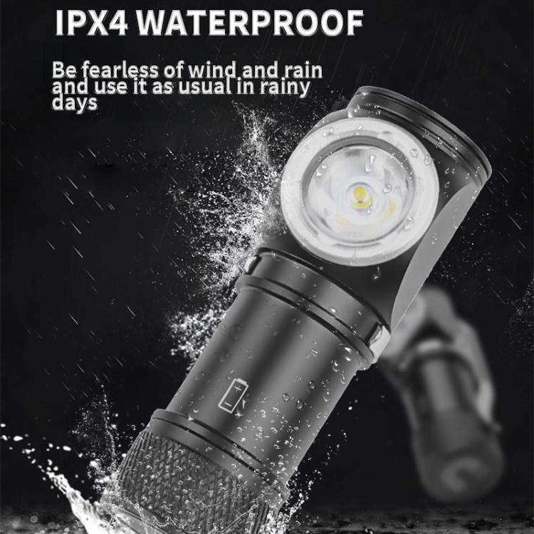 LED Flashlight Rechargeable Portable Multifunctional With Magnetic Headlight