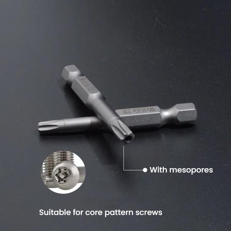 Magnetic S2 Pneumatic Air Bit Electric Drill Plum Blossom Head With Center Hole