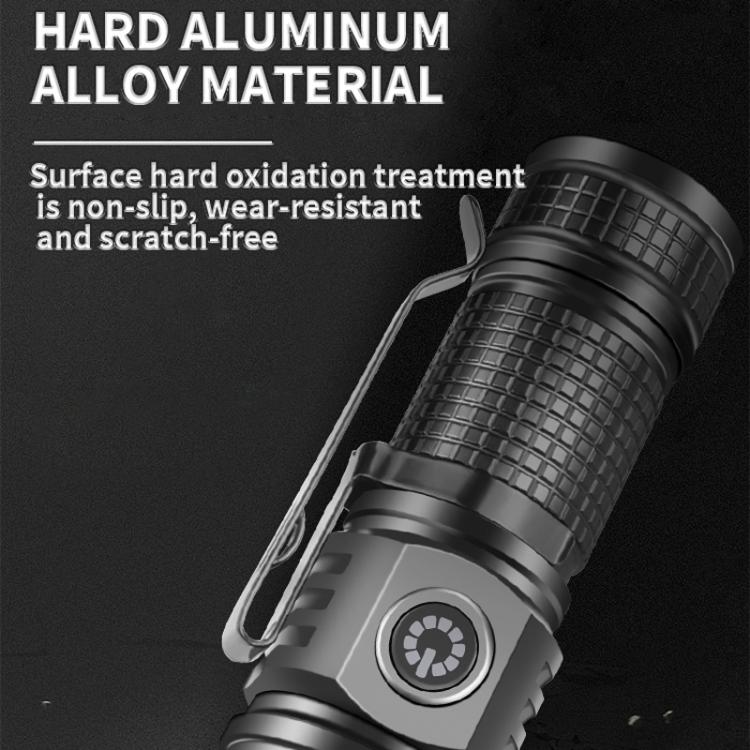 Mini TYPE-C Rechargeable White Laser LED Strong Light Long-Range Flashlight