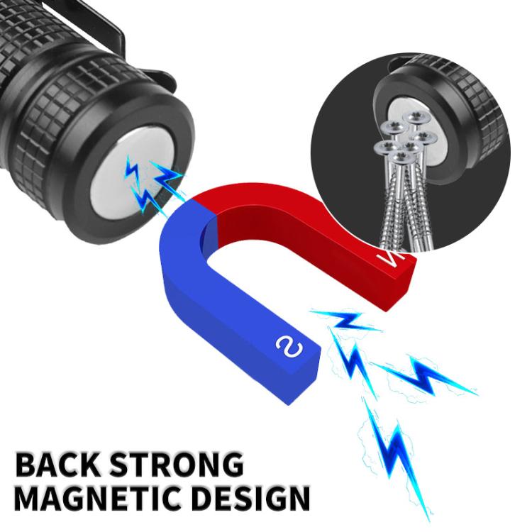 Mini TYPE-C Rechargeable White Laser LED Strong Light Long-Range Flashlight