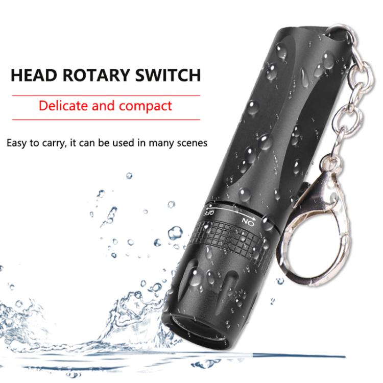 Small LED Portable Flashlight With Keychain