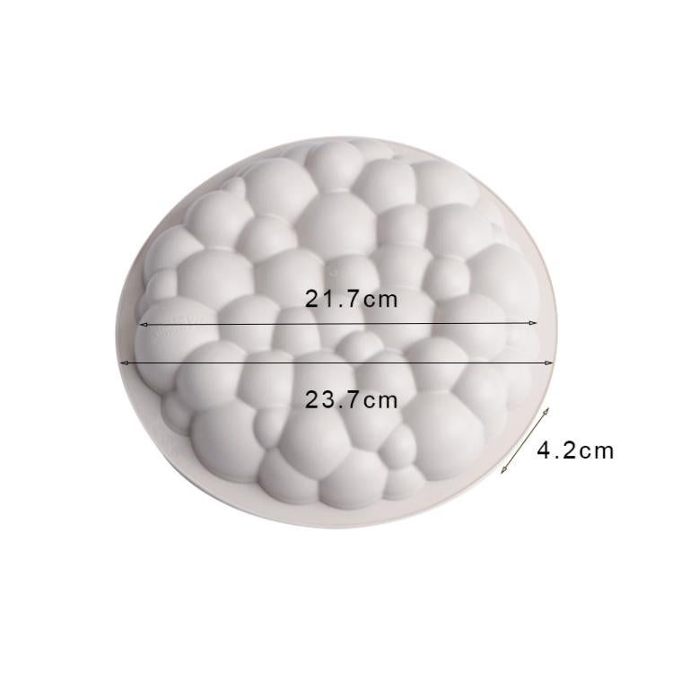 3D Round Bubble Cloud Cake Silicone Mold Mousse Pudding Jelly Mold Baking Supplies