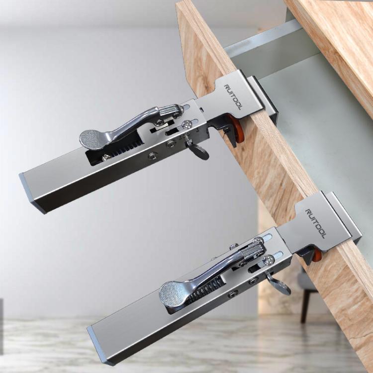 RUITOOL Stainless Steel Push Quick Drawer Clamp Adjustable Telescopic Woodworking Fixture Clamps