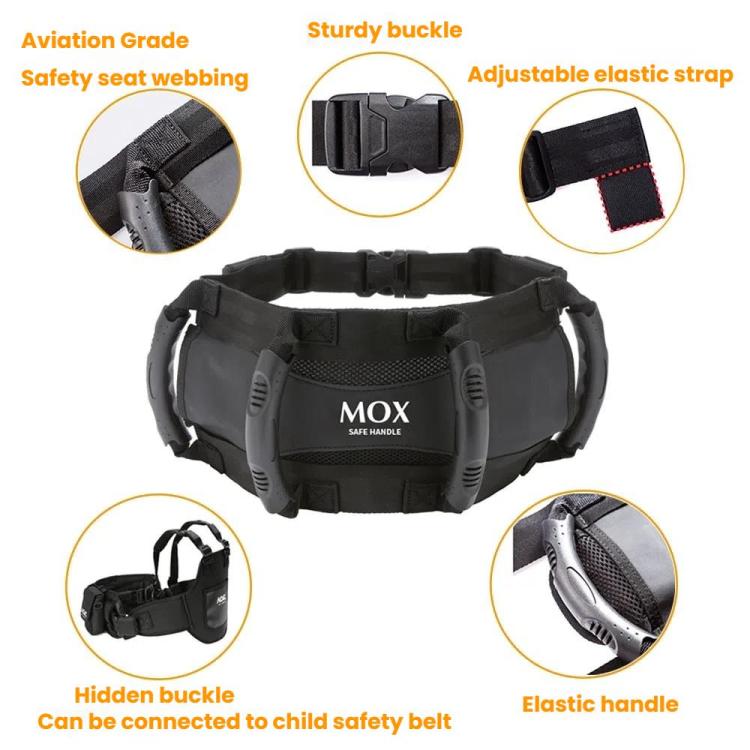 MOXPEER Motorcycle ATV Rear Passenger Safety Belt Handle