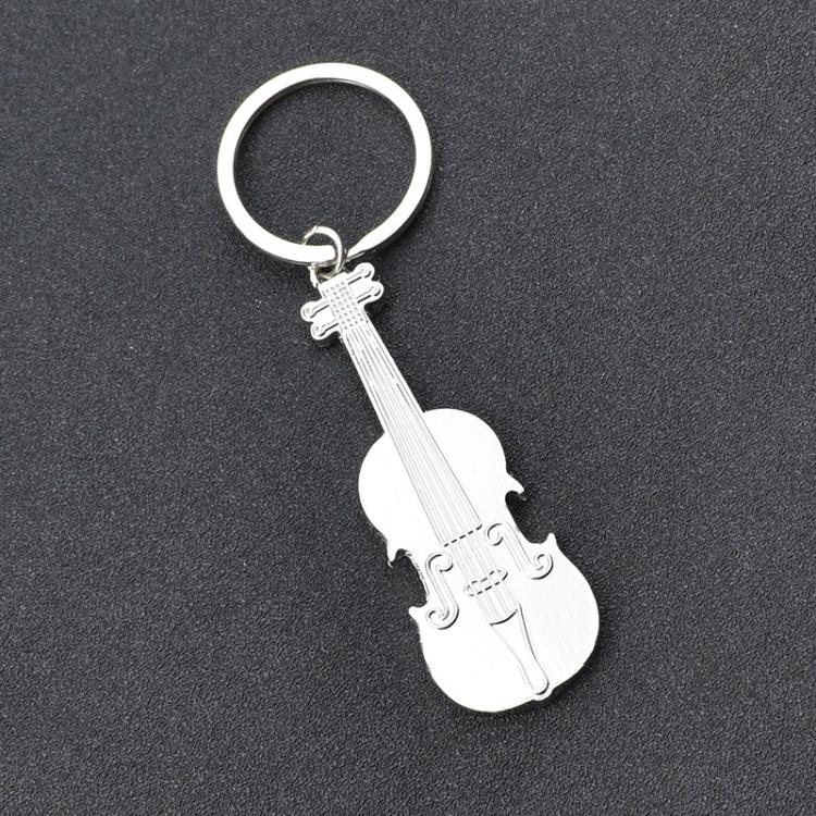 Violin Metal Keychain Pendant