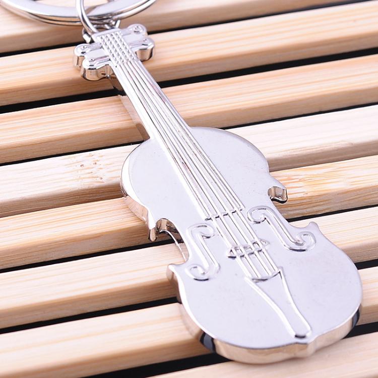 Violin Metal Keychain Pendant