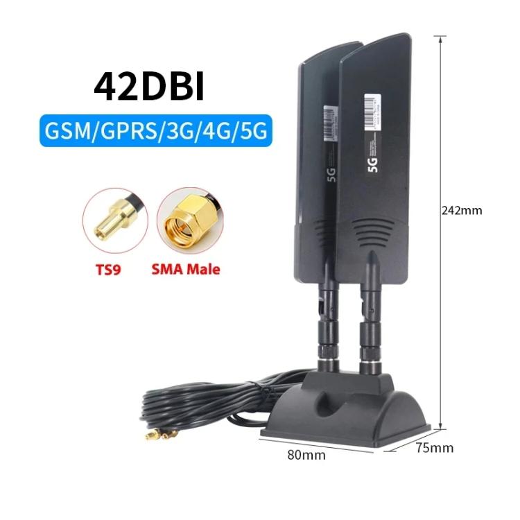 42dbi 5G Router External Antenna Outdoor Long Range WiFi Signal Coverage Booster