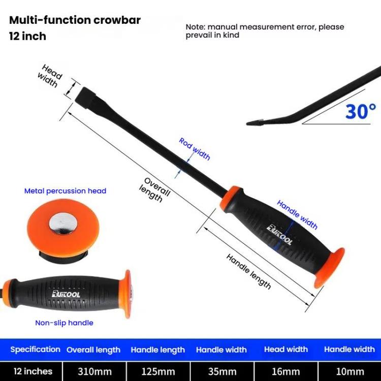 RUITOOL Multi-function Pry Bar Crowbar Labor-saving Lever Nailer Car Tire Repair Tire Picking Tool