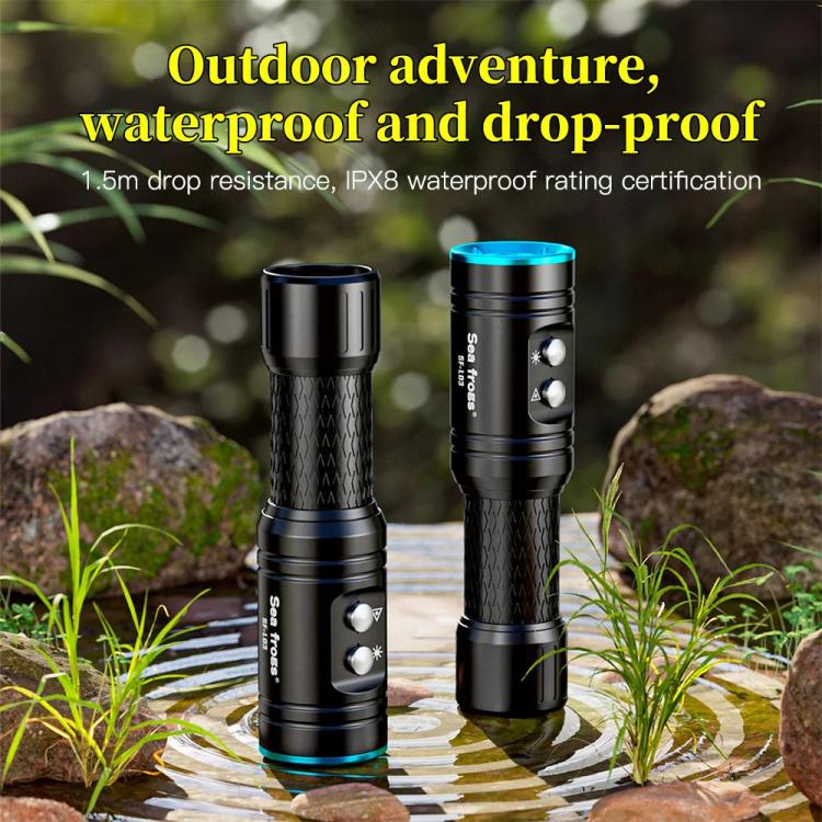 Sea Frogs  SF-L03 100m/325FT IPX8 Underwater Video Light 1000 lm Diving Flashlight