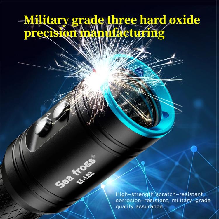 Sea Frogs  SF-L03 100m/325FT IPX8 Underwater Video Light 1000 lm Diving Flashlight