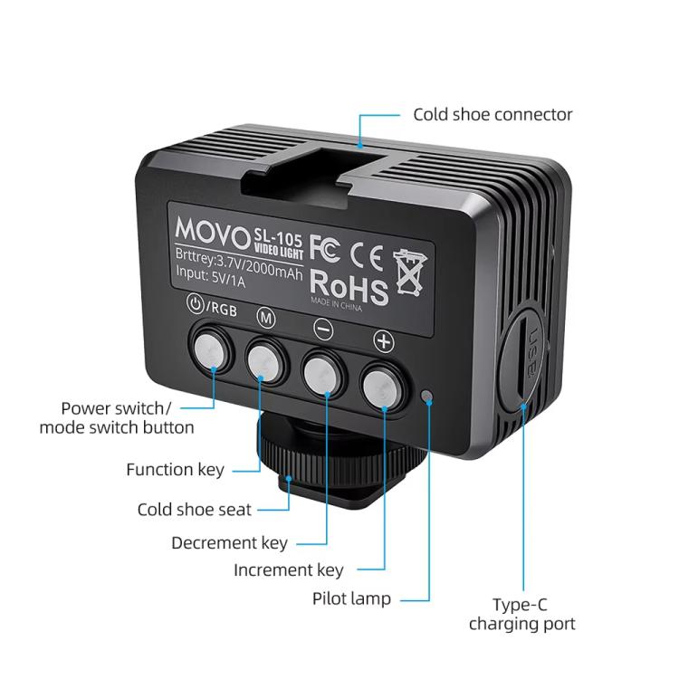 40 LEDs Fill Light 40m Waterproof Depth for Sports Cameras