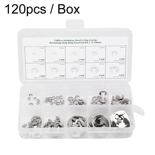 M1.5-M10 304 Stainless Steel E-Type Open Retaining Ring Kit