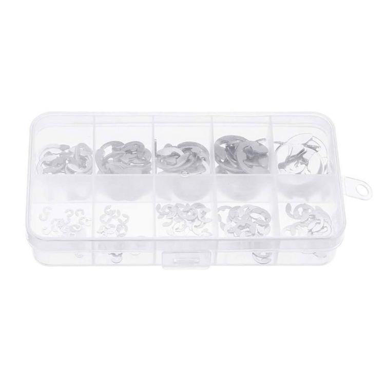 M1.5-M10 304 Stainless Steel E-Type Open Retaining Ring Kit