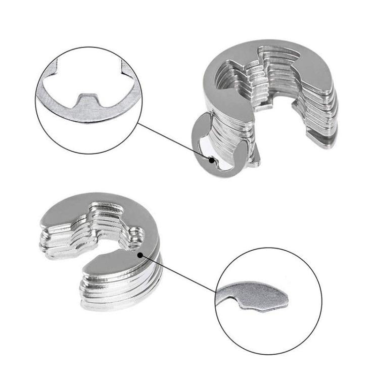 M1.5-M10 304 Stainless Steel E-Type Open Retaining Ring Kit