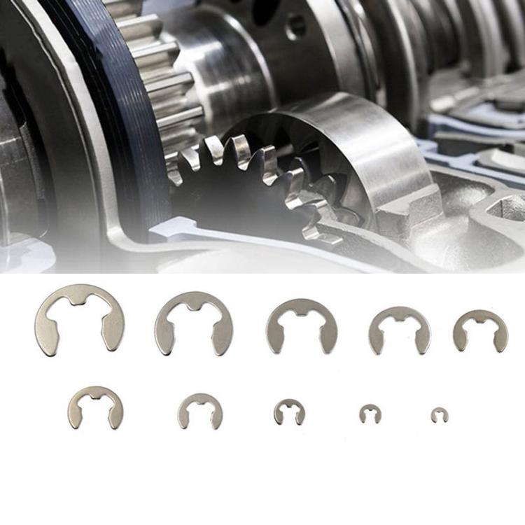 M1.5-M10 304 Stainless Steel E-Type Open Retaining Ring Kit