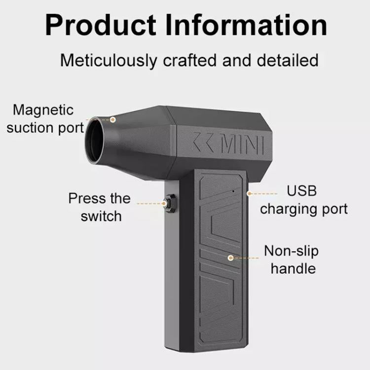 90000RPM 41m/s Mini Brushless Motor Turbo Jet Fan With Magnetic Suction Nozzle