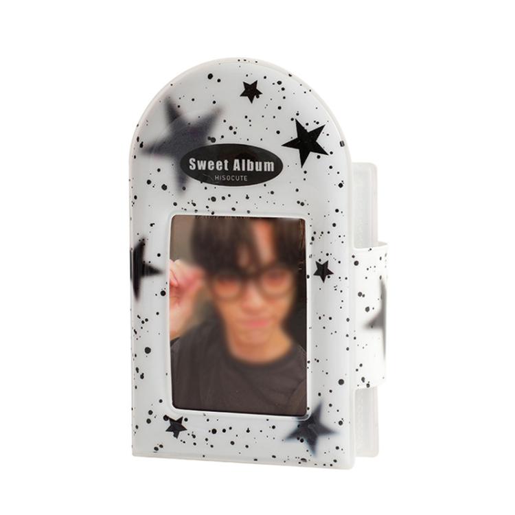 Hisocute Square Snap Album Girls 3 inch Postcards Album Holder Student Polaroid Collect Organizer