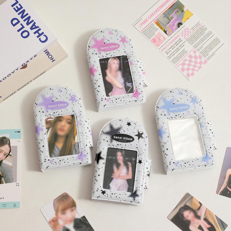 Hisocute Square Snap Album Girls 3 inch Postcards Album Holder Student Polaroid Collect Organizer