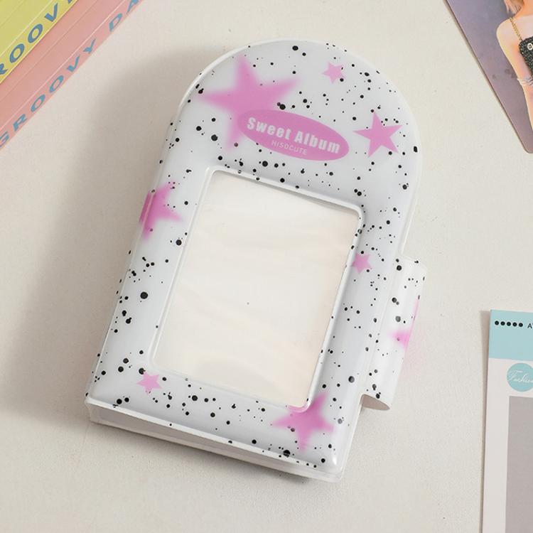 Hisocute Square Snap Album Girls 3 inch Postcards Album Holder Student Polaroid Collect Organizer