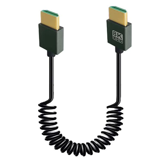 8K 60HZ HDMI 2.1 Spring Cable 0.5m Length