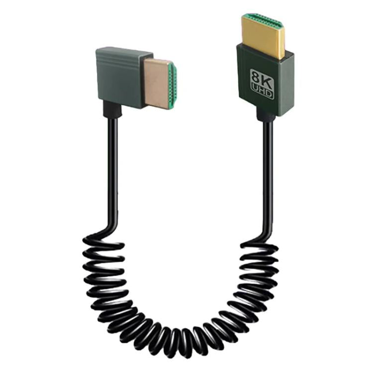 8K 60HZ HDMI 2.1 Spring Cable 0.5m Length