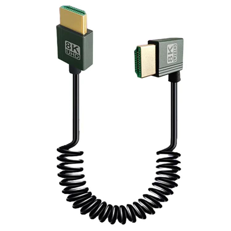 8K 60HZ HDMI 2.1 Spring Cable 0.5m Length