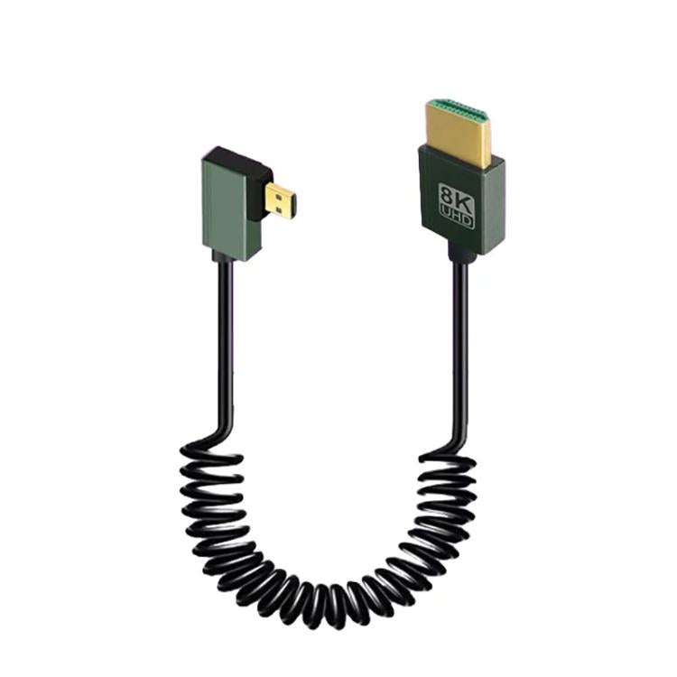 8K 60HZ HDMI 2.1 Spring Cable 0.5m Length