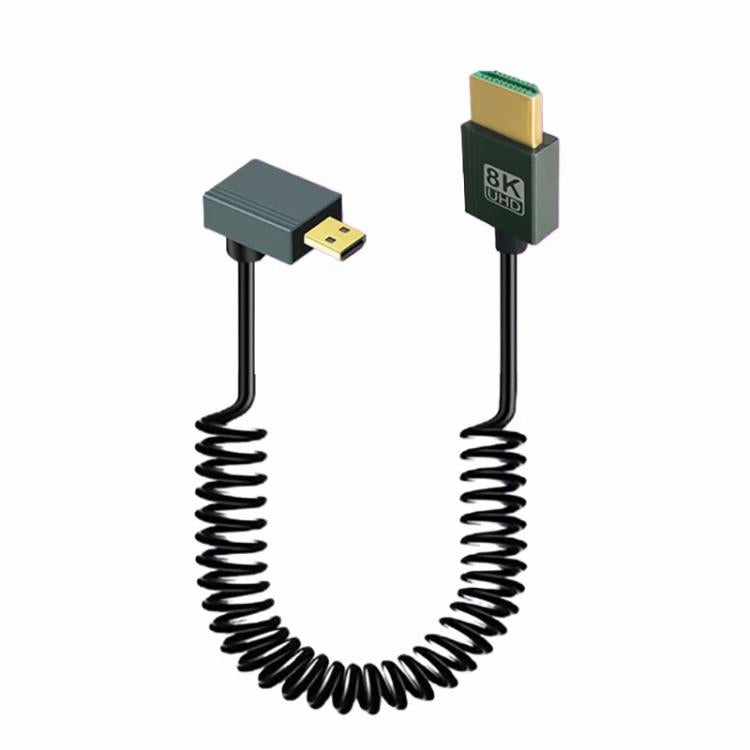 8K 60HZ HDMI 2.1 Spring Cable 0.5m Length