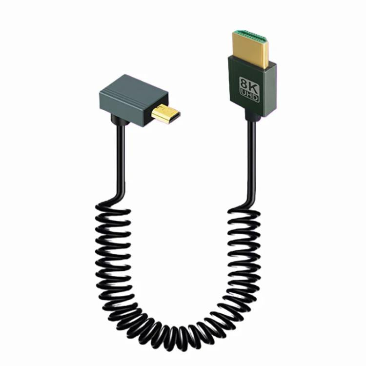 8K 60HZ HDMI 2.1 Spring Cable 0.5m Length