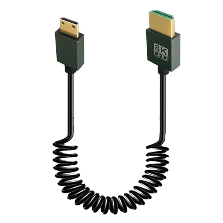 8K 60HZ HDMI 2.1 Spring Cable 0.5m Length