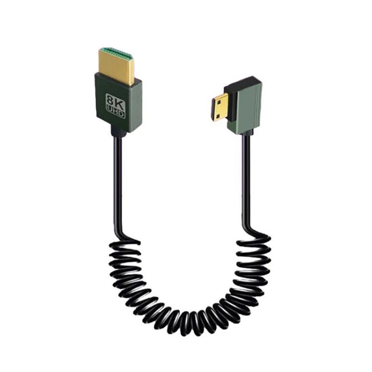 8K 60HZ HDMI 2.1 Spring Cable 0.5m Length