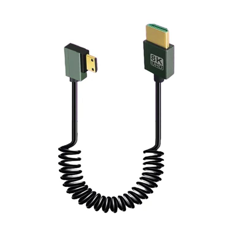 8K 60HZ HDMI 2.1 Spring Cable 0.5m Length