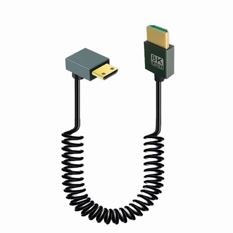 8K 60HZ HDMI 2.1 Spring Cable 0.5m Length