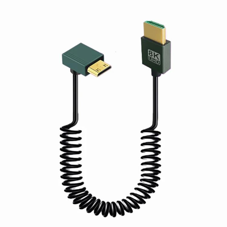 8K 60HZ HDMI 2.1 Spring Cable 0.5m Length