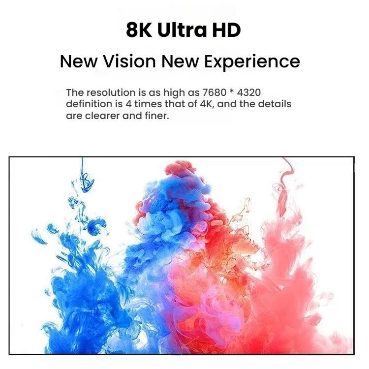 8K 60HZ HDMI 2.1 Spring Cable 0.5m Length