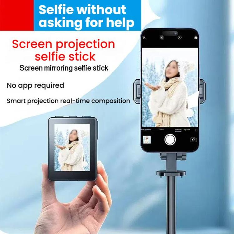 Mobile Phone Screen Mirroring Selfie Stick Real-time Display Mobile Phone Rear Photo Live Tripod Stand