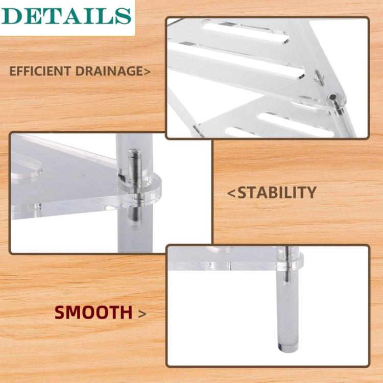 Acrylic Triangle Shower Pot Hollow Bracket