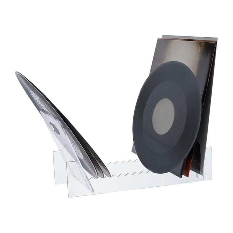 Removable Desktop Acrylic CD Vinyl Record Stand Album Book Display Stand