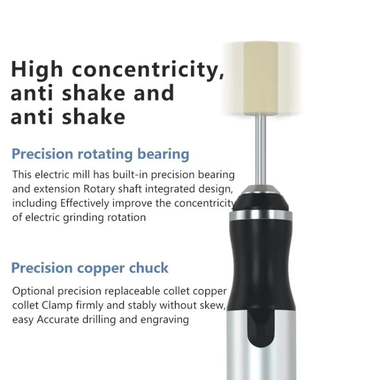 MaAnt D2 Rechargeable Speed Regulating Electric Grinding Pen Small Sanding Machine With 7 Sanding Heads