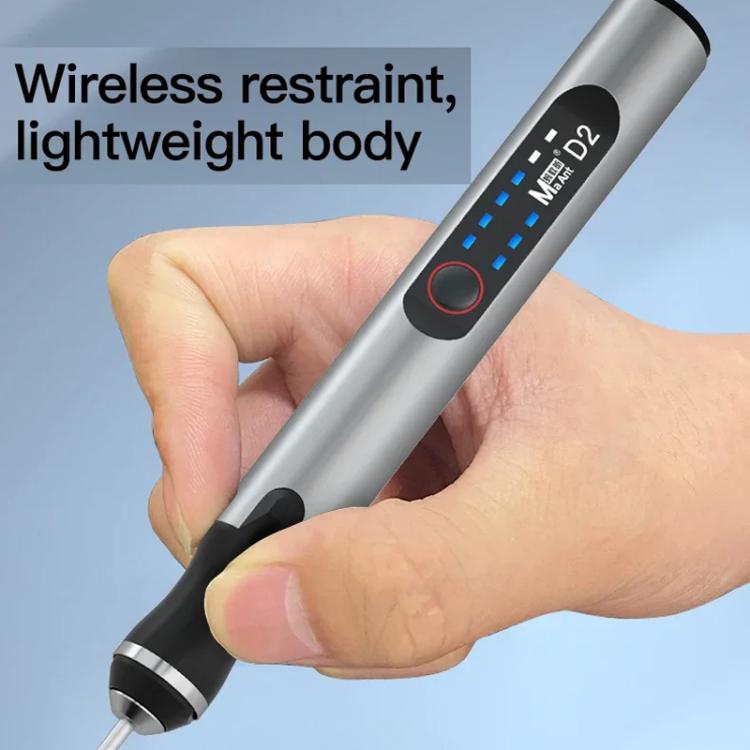 MaAnt D2 Rechargeable Speed Regulating Electric Grinding Pen Small Sanding Machine With 7 Sanding Heads
