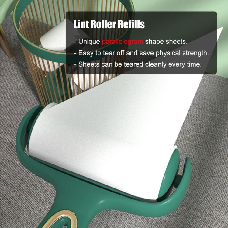Lint Roller Tearable Pet Hair Removal Brush With 3 Refills