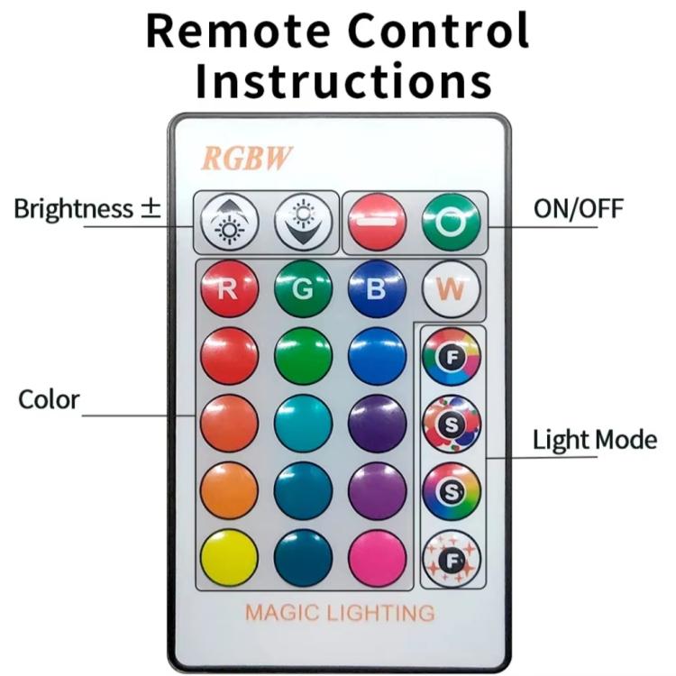 RGB+White Light Ceiling Lamp Round Recessed Dimmable Ceiling Light With Remote Controller